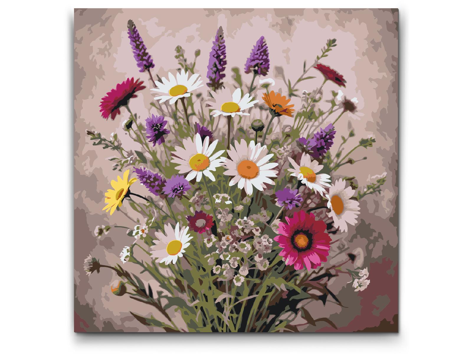 Painting by Numbers - A bouquet of meadow flowers